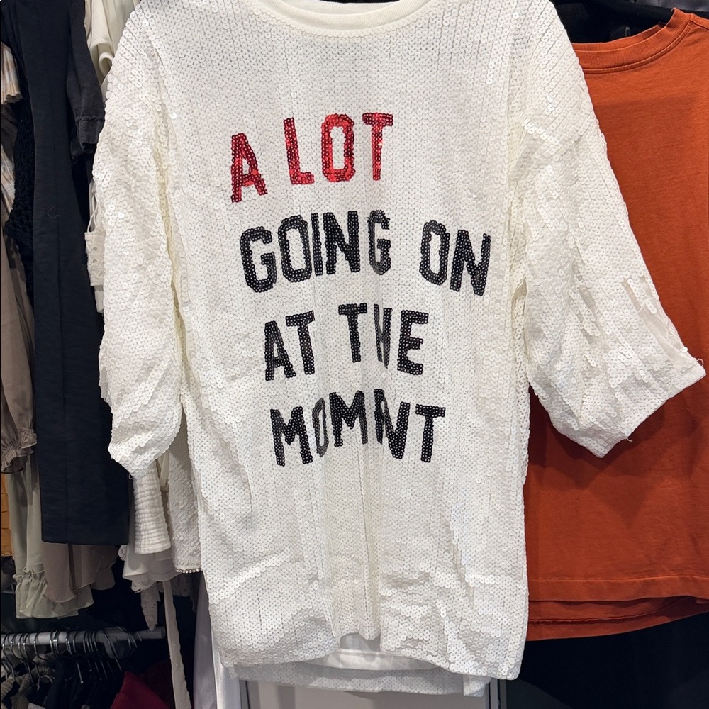 Taylor swift sequin T - red